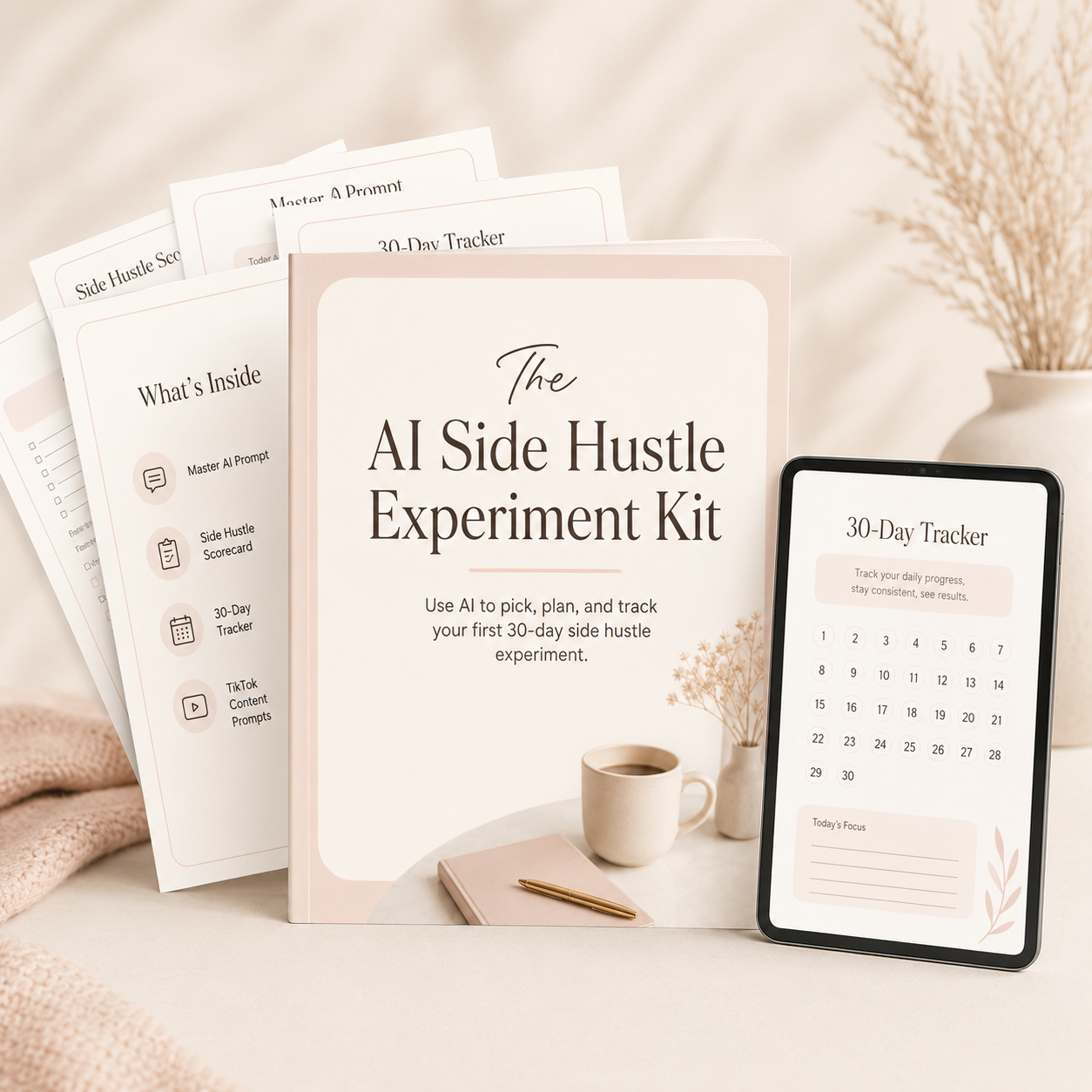 AI Side Hustle Experiment Kit product mockup